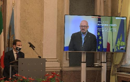 L'assessore regionale al Patrimonio, Demanio, Servizi generali e Sistemi informativi Sebastiano Callari interviene in videoconferenza 
